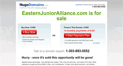 Desktop Screenshot of easternjunioralliance.com